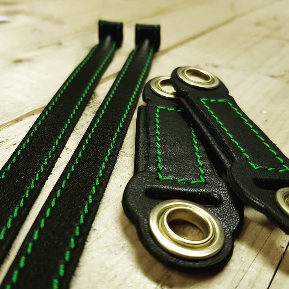 Bespoke Falconry anklets and jesses