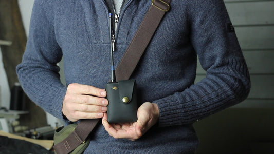 A look at our new leather case for the Marshall GPS PocketLink.