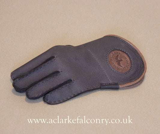 Single Thickness Falconry Glove. Handmade in Deerskin