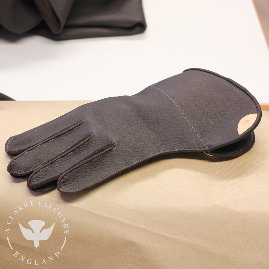 One of our single thickness gloves ready to be sent out with our new logo...