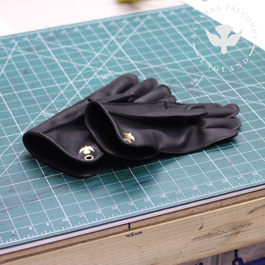 His and hers limited edition black Barkston gloves.
