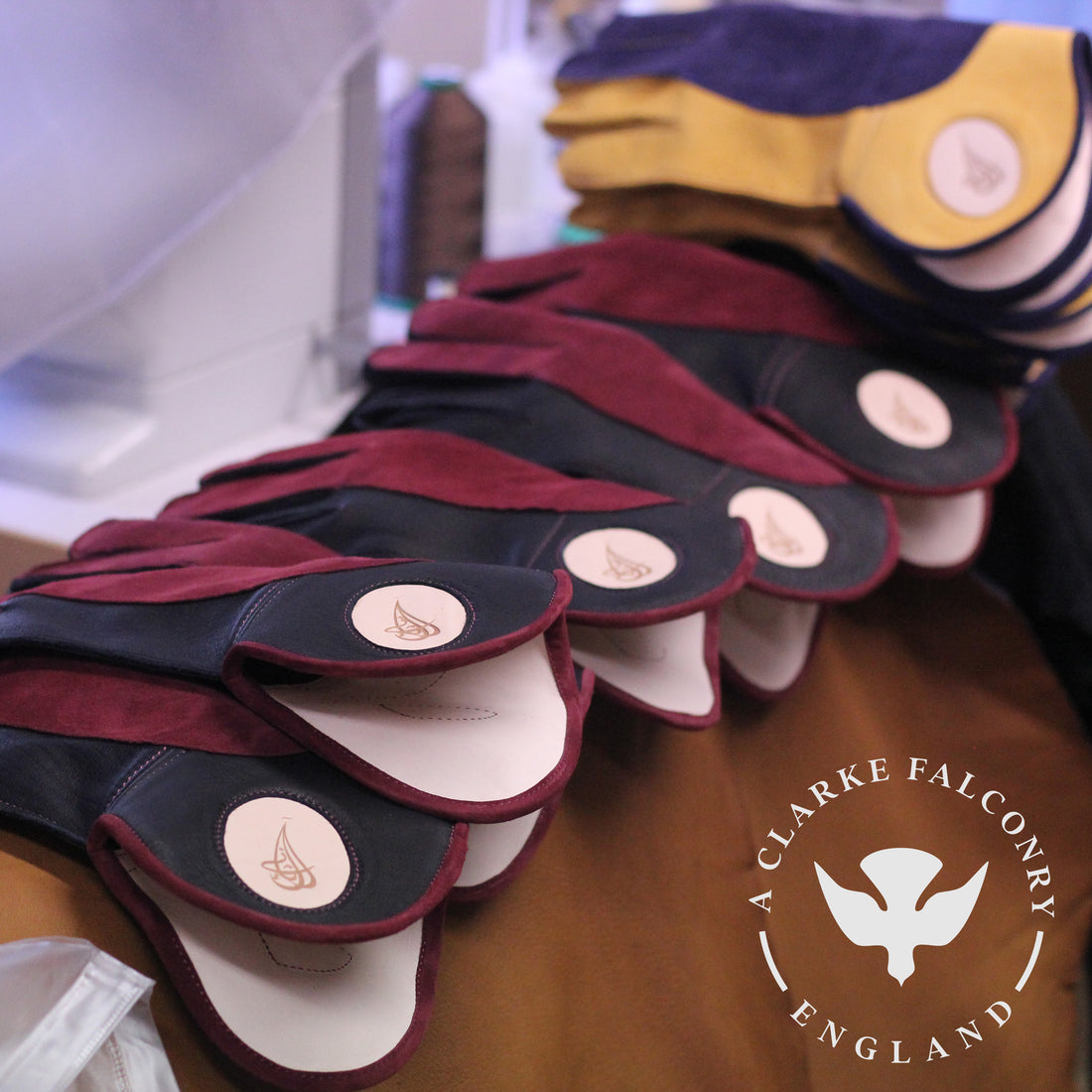 The finished bespoke gloves....