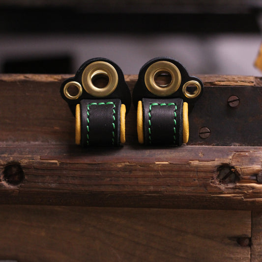 Bespoke anklets for a female Harris Hawk...