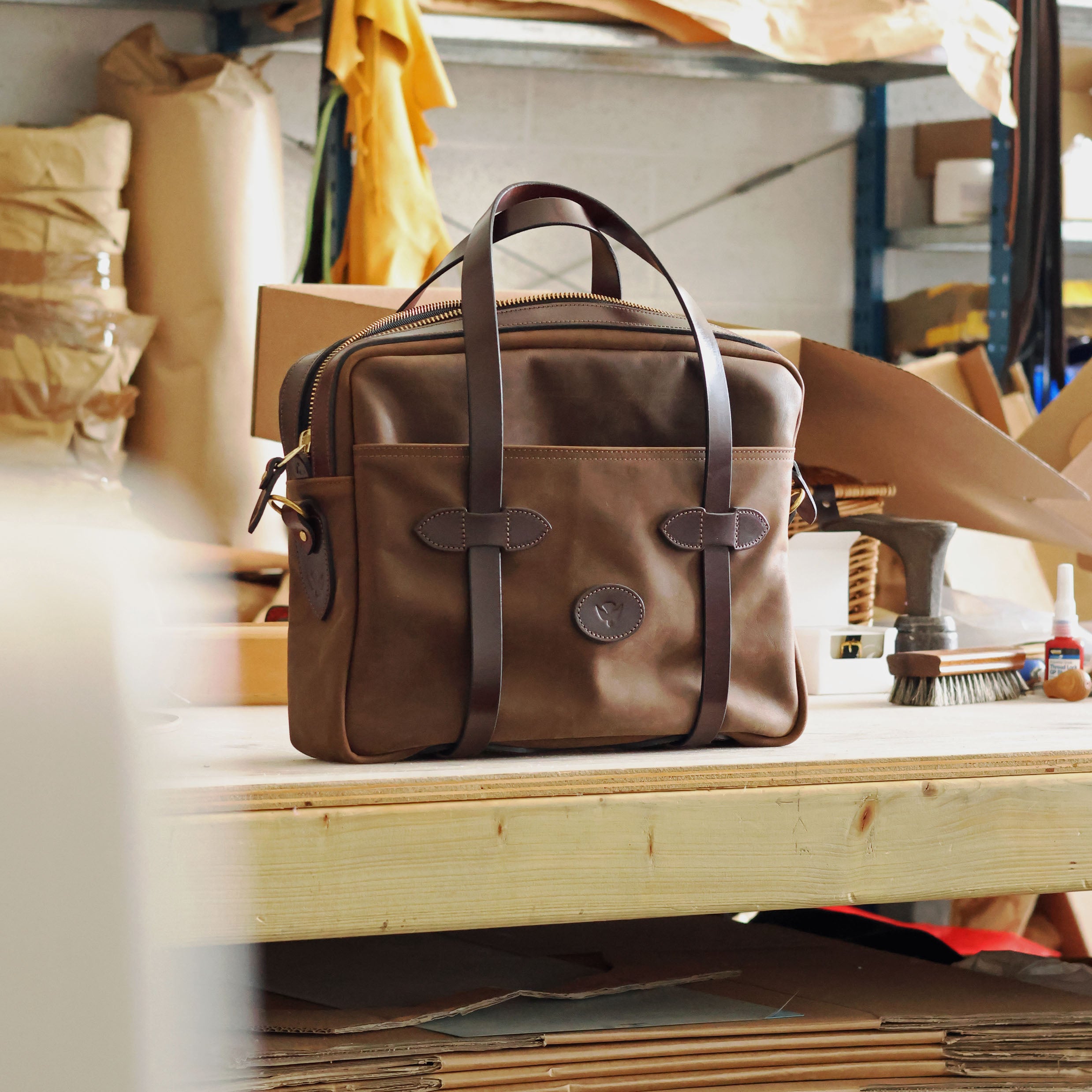 Heritage Leather Briefcase | Made in England | Ashley Clarke