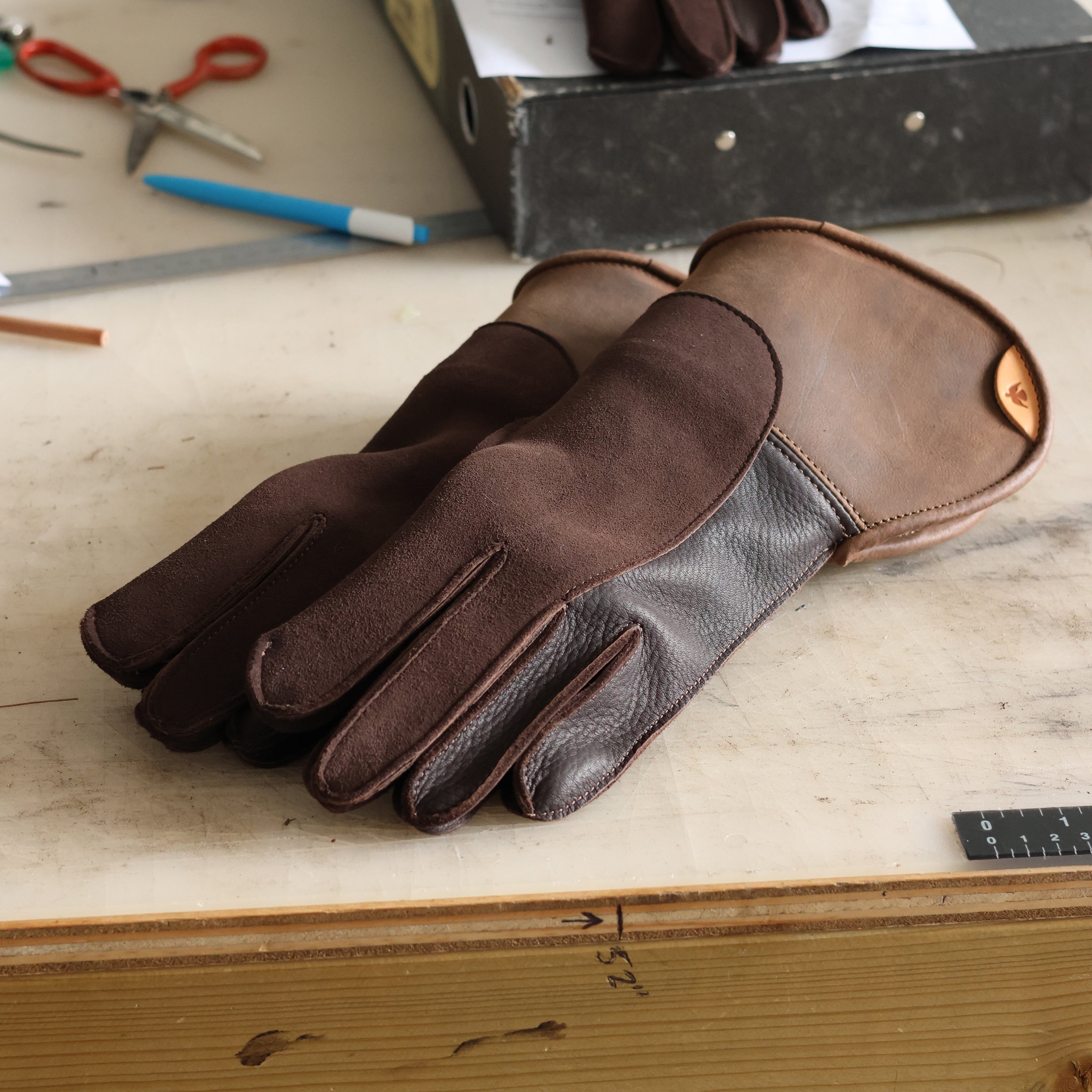 Extra Long Leather Falconry Glove – Heavy Duty Bird Handling – Made In Pakistan