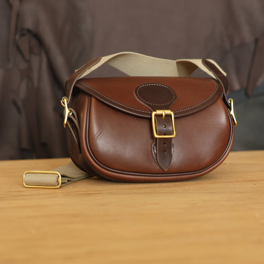 Bellmount Cartridge Bag in brown leather