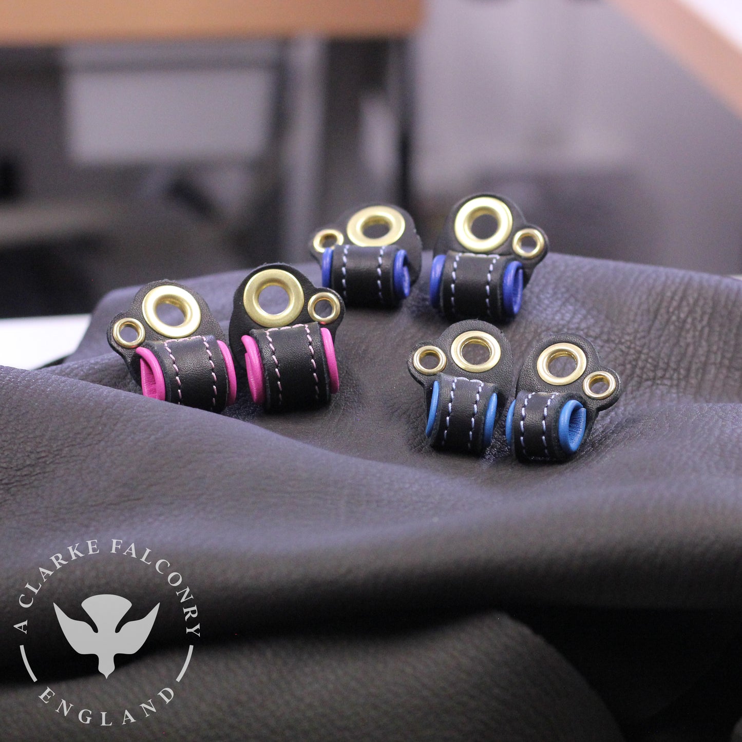 Bespoke Falconry Anklets With Additional Eyelet